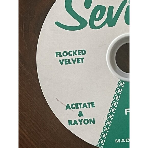 Seville Cranberry Red Flocked Velvet Ribbon 25 Yards Fused Edge Satin Back - Picture 4 of 6